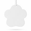 Set of 2 Unfinished Unpainted White Plaster Animal Print Ornament Plaques