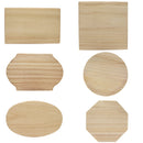 Set of 6 Wooden Plaques DIY Crafts Blanks Unfinished