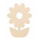Unfinished Wooden Flower Shape Cutout DIY Craft 5 Inches