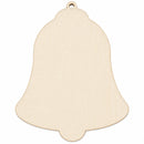 Unfinished Wooden Bell Shape Cutout DIY Craft 5.25 Inches