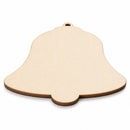 Unfinished Wooden Bell Shape Cutout DIY Craft 5.25 Inches