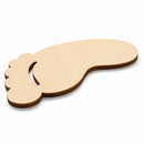 Unfinished Wooden Word Foot Shape Cutout DIY Craft 5.4 Inches
