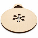 5.2-Inch DIY Unfinished Wooden Cutout Ornament