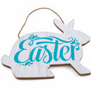 Easter Bunny Wooden Wall Sign 9.3 Inches