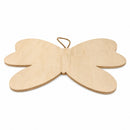 Butterfly Wood Plaque with Hanger 11.5 Inches