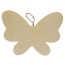 Butterfly Wood Plaque with Hanger 11.5 Inches