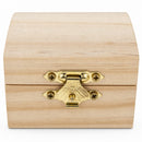 Unfinished Wooden Jewelry or Storage Trinket Gift Box Chest with Clasp DIY Unpainted Craft 2.5 Inches