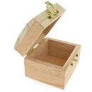 Unfinished Wooden Jewelry or Storage Trinket Gift Box Chest with Clasp DIY Unpainted Craft 2.5 Inches