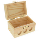 Unfinished Wooden Jewelry or Storage Trinket Gift Box Chest with Clasp DIY Unpainted Craft 3.6 Inches