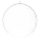 5.5-Inch DIY Fillable Clear Plastic Christmas Ball Ornament
