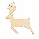 Unfinished Wooden Deer Shape Cutout DIY Craft 4.35 Inches