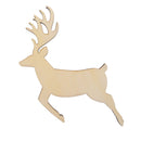 Unfinished Wooden Deer Shape Cutout DIY Craft 4.35 Inches