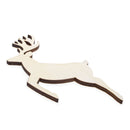 Unfinished Wooden Deer Shape Cutout DIY Craft 4.35 Inches