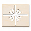 Unfinished Wooden Gift Box with the Ribbon Shape Cutout DIY Craft 4.7 Inches
