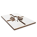 Unfinished Wooden Gift Box with the Ribbon Shape Cutout DIY Craft 4.7 Inches