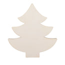 Unfinished Wooden Christmas Tree Shape Cutout DIY Craft 4.6 Inches