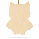Unfinished Wooden Owl Shape Cutout DIY Craft 11 Inches