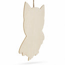 Unfinished Wooden Owl Shape Cutout DIY Craft 11 Inches