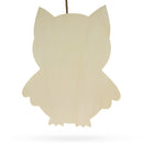 Unfinished Wooden Owl Shape Cutout DIY Craft 11 Inches
