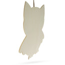 Unfinished Wooden Owl Shape Cutout DIY Craft 11 Inches