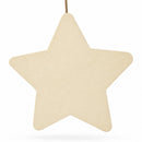 Unfinished Wooden Star Shape Cutout DIY Craft 10 Inches