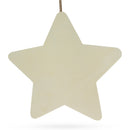 Unfinished Wooden Star Shape Cutout DIY Craft 10 Inches