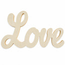 Unfinished Wooden Love Word Cutout DIY Craft 12.5 Inches