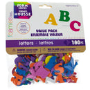 180 Foam Alphabet Letter Shapes Assorted Colors 0.8 Inch