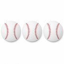 Set of 3 Foam Baseball Craft Cutouts 4.3-Inch DIY Crafts