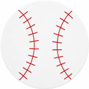 Set of 3 Foam Baseball Craft Cutouts 4.3-Inch DIY Crafts