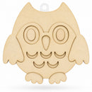Unfinished Wooden 3D Owl Shape Cutout DIY Craft 6.2 Inches
