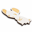 Unfinished Wooden Mouse Shape Cutout DIY Craft 4.6 Inches