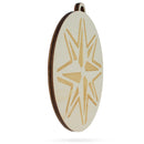 Unfinished Wooden Compass Ornament Cutout DIY Craft 4.2 Inches