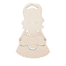 Unfinished Wooden Princess Shape Cutout DIY Craft 5.1 Inches