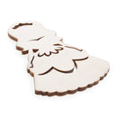 Unfinished Wooden Princess Shape Cutout DIY Craft 5.1 Inches