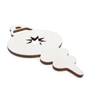 Unfinished Wooden Star Ornament Cutout DIY Craft 6.1 Inches