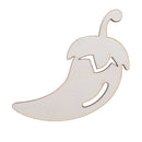 Unfinished Wooden Pepper Cutout DIY Craft 4.8 Inches