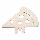 Unfinished Wooden Pizza Cutout DIY Craft 5.75 Inches