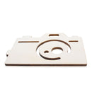 Unfinished Wooden Camera Cutout DIY Craft 4.85 Inches