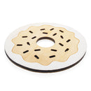 Unfinished Wooden Donut Cutout DIY Craft 4.2 Inches