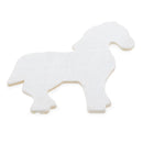Unfinished Wooden Horse Cutout DIY Craft 3.8 Inches