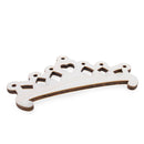 Unfinished Wooden Crown Cutout DIY Craft 5.4 Inches