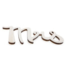 Unfinished Wooden Mrs Cutout DIY Craft 5.5 Inches
