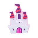 Painted Wooden Princess Castle Cutout DIY Craft 4 Inches
