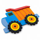 Painted Wooden Dump Truck Cutout DIY Craft 4.6 Inches