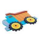 Painted Wooden Dump Truck Cutout DIY Craft 4.6 Inches
