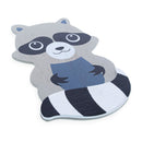Painted Wooden Raccoon Cutout DIY Craft 4.1 Inches