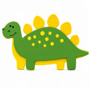 Painted Wooden Stegosaurus Cutout DIY Craft 4 Inches