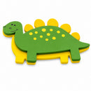 Painted Wooden Stegosaurus Cutout DIY Craft 4 Inches