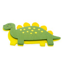 Painted Wooden Stegosaurus Cutout DIY Craft 4 Inches